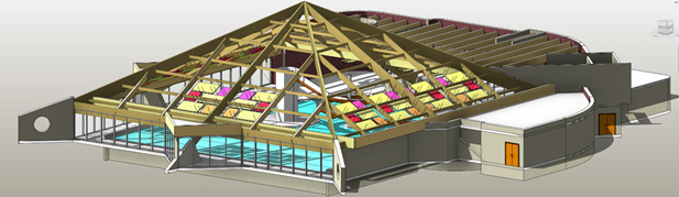 Maquette Piscine de Vandoeuvre Les Nancy Réalisation BIM Cloisons 2018